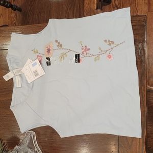 Womens Liz Claiborne Embroidered tank top